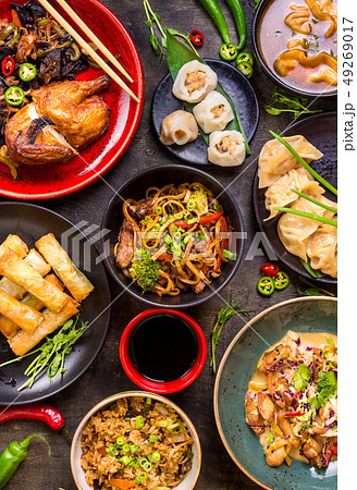 Assorted Chinese food set 49269017