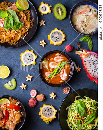 Thai food dishes Thai food dishes 49269353