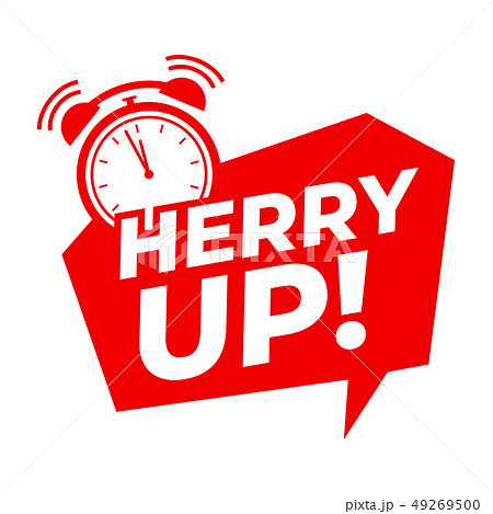 Hurry Up With Alarm Clock Symbol Promotion Offersのイラスト素材