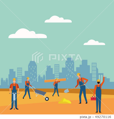 Construction worker and architect Construction worker and architect 49270116