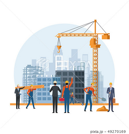construction engineer cartoon - Stock Illustration [49270169] - PIXTA