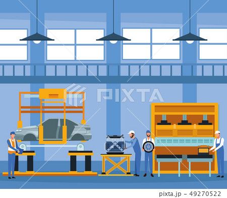 Worker on car factory Worker on car factory 49270522