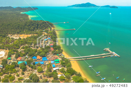 top view shipping bridge of Phayam island pier 49272483