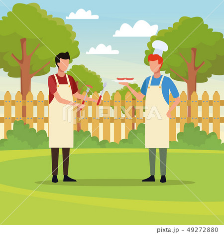 Family barbecue picnic 49272880