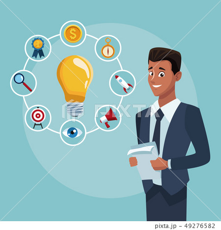 Businessman executive cartoon Businessman executive cartoon 49276582