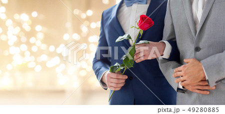 close up of happy married male gay couple close up of happy married male gay couple 49280885