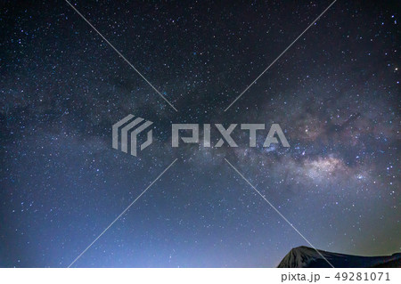 精進湖からの天の川　【山梨県】 49281071