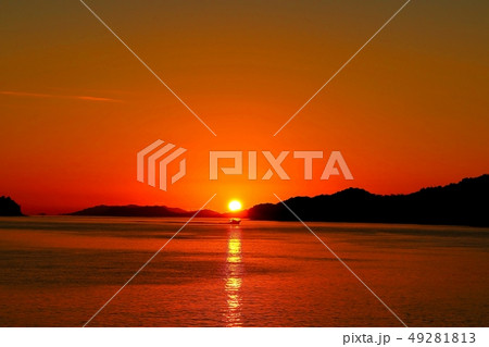 瀬戸内の夕日 瀬戸内の夕日 49281813