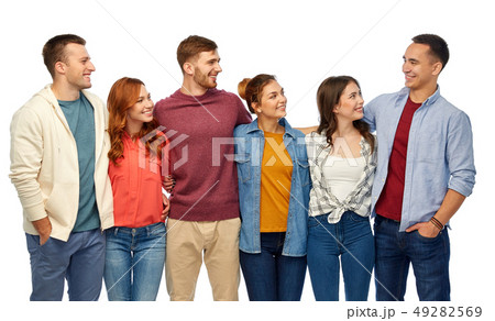 group of smiling friends group of smiling friends 49282569