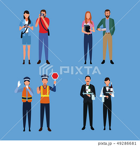 Set of jobs and occupation 49286681
