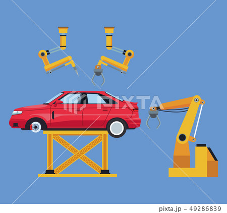 Car factory and shop 49286839