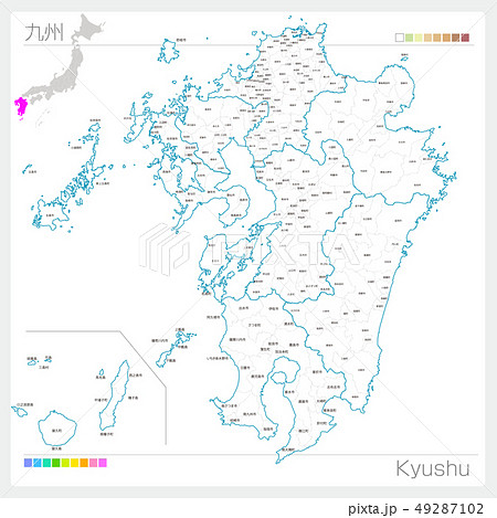 Kasword 九州 地図 白