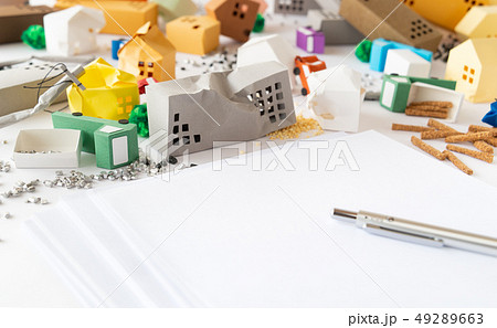 被害状況　被災地　書類　不動産 49289663