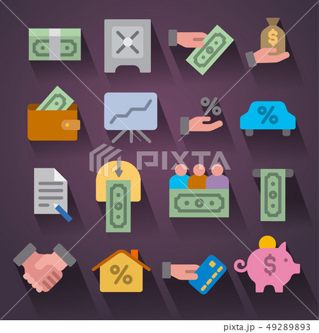 finances icon set finances icon set 49289893