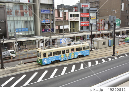大阪市街地・路面電車の走る町 49290812