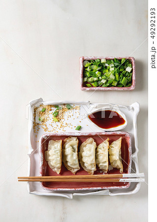 Dumplings Gyozas potstickers 49292193