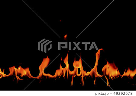 fire flames on abstract black background fire flames on abstract black background 49292678