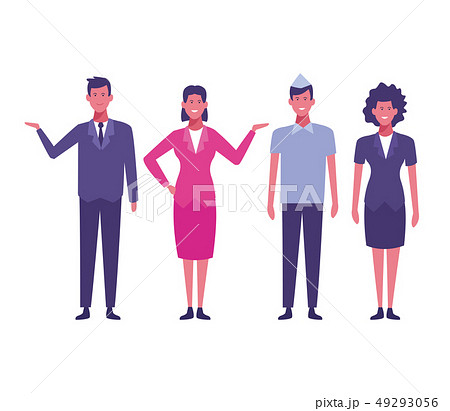 Set of mall staff 49293056