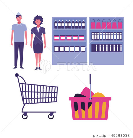 Set of supermarket icons 49293058