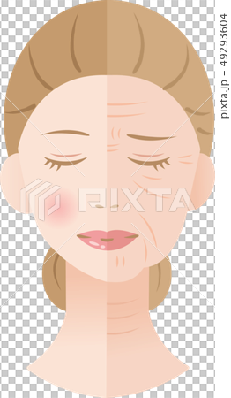 之前皺紋的女人 49293604