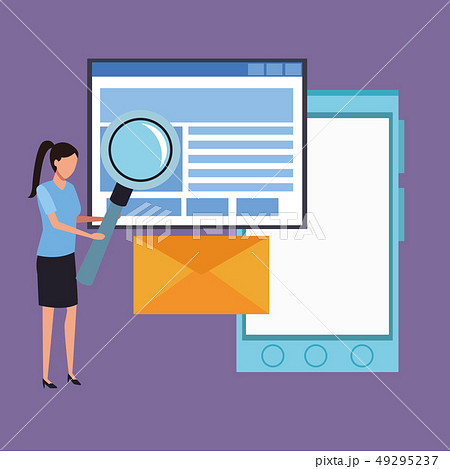 Business person presenting cartoon 49295237
