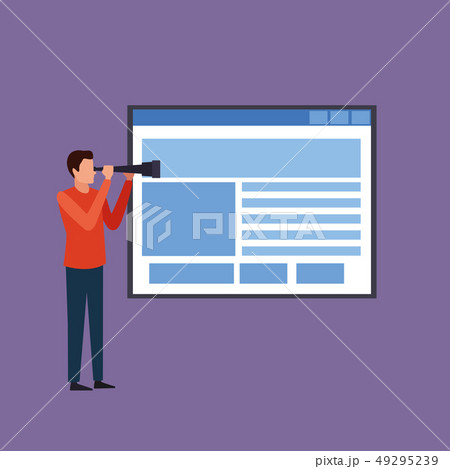 Business person presenting cartoon 49295239