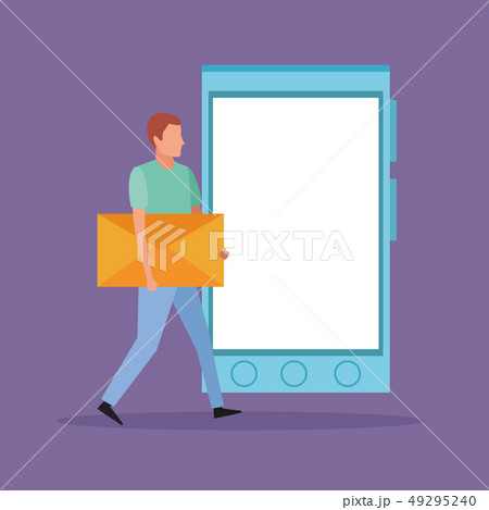 Business person walking cartoon 49295240