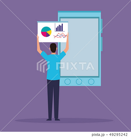Business person presenting cartoon 49295242