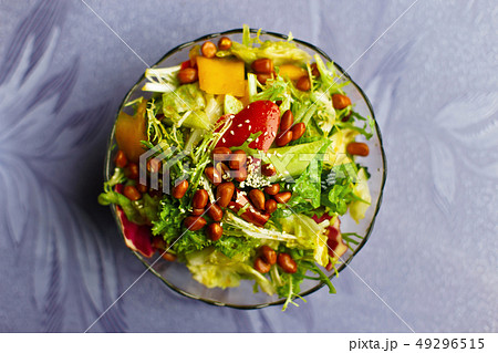 Delicious Chinese salad. Vegetarian food Delicious Chinese salad. Vegetarian food 49296515