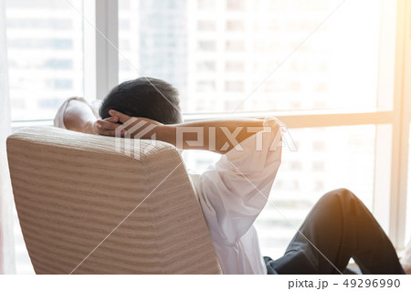 Life-work balance and city living lifestyle of man 49296990