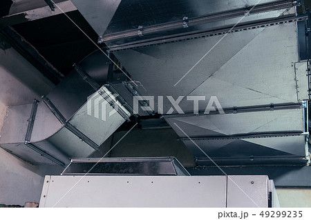 duct, ductwork, ventilation, air conditioning, industrial, modern, metallic 49299235