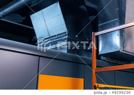 duct, ductwork, ventilation, air conditioning, industrial, modern, metallic 49299236