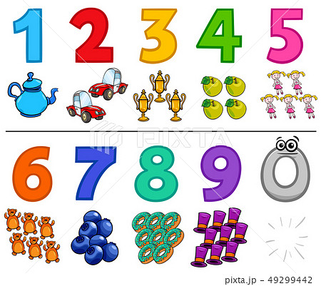 educational cartoon numbers collection educational cartoon numbers collection 49299442