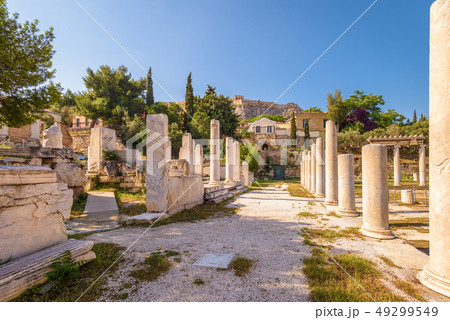 Roman Agora in summer, Athens, Greece Roman Agora in summer, Athens, Greece 49299549