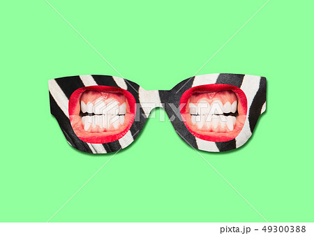An alternative view. Modern design. Contemporary art collage. An alternative view. Modern design. Contemporary art collage. 49300388