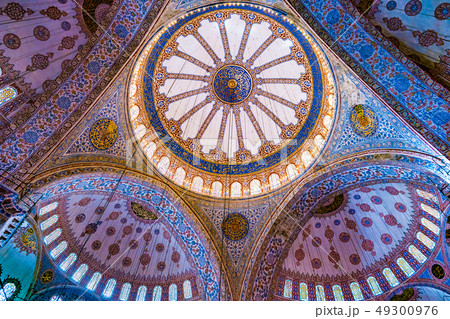 Interior of the Sultanahmet Mosque in Istanbul, Interior of the Sultanahmet Mosque in Istanbul, 49300976