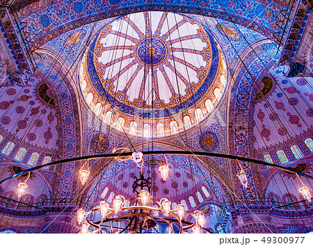 Interior of the Blue Mosque, Istanbul. Turkey Interior of the Blue Mosque, Istanbul. Turkey 49300977