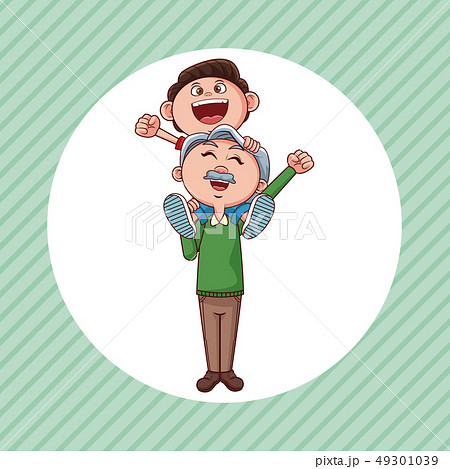 Grandparent and kid Grandparent and kid 49301039