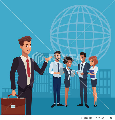 Business coworkers cartoons 49301116