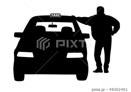 Taxi driver waiting for a paseenger 49302401