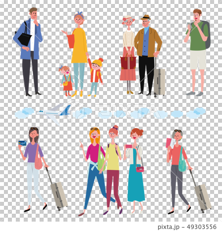 旅行 人々 イラスト セット 旅行 人々 イラスト セット 49303556