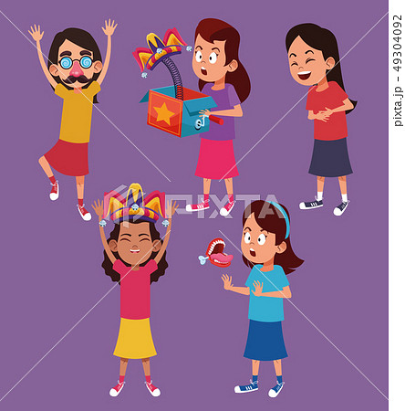 Kids with jokes cartoons Kids with jokes cartoons 49304092