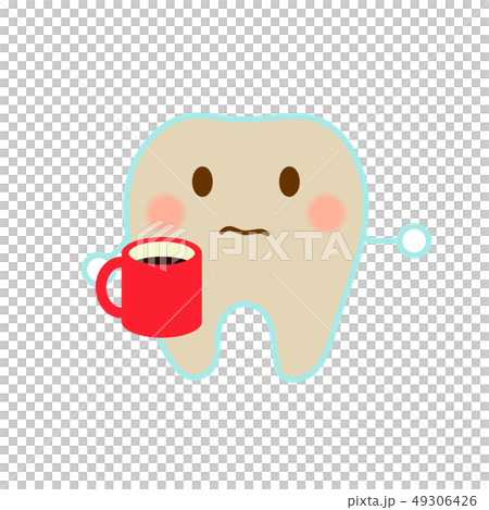歯とコーヒー着色 歯とコーヒー着色 49306426