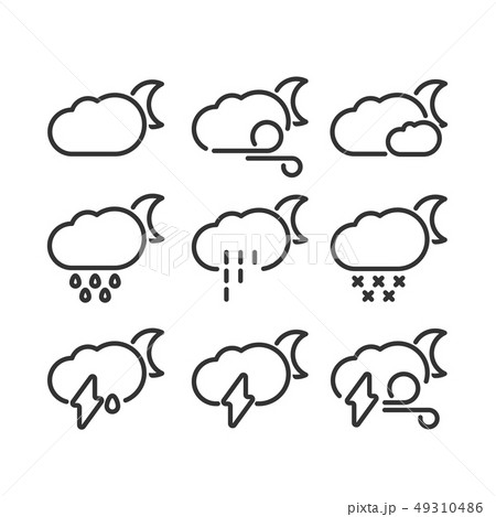 Set of weather icons 49310486