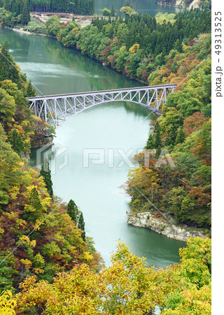 鉄道の旅　只見線　第一只見川橋梁 49313525