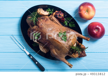 Roast baked duck Roast baked duck 49313812