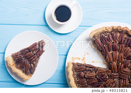 Autumn american pecan pie 49313821