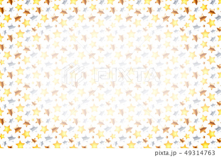 Many golden, silver and bronze stars on white, 49314763