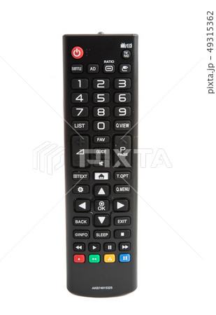 tv remote isolated 49315362
