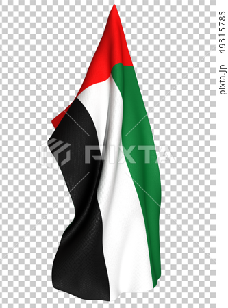 アラブ首長国連邦 国旗のイラスト素材